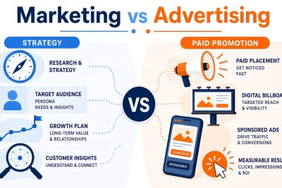 Marketing vs Advertising: What’s the Difference and Which Does Your Business Need First?